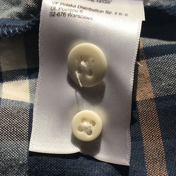 The North Face Blue Plaid 100% Cotton Button Up Long Sleeve Shirt - Picture 15 of 16